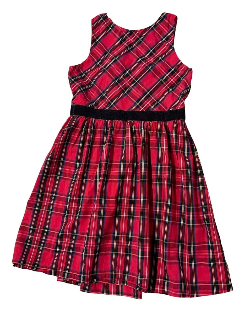 Crewcuts by J.Crew Girls' Holiday Tartan Plaid Dress Size 8